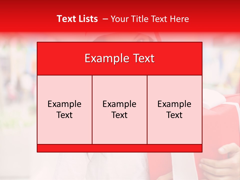 Xmas Enjoying Shopping PowerPoint Template