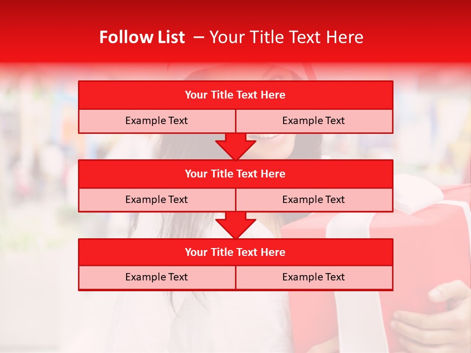Xmas Enjoying Shopping PowerPoint Template