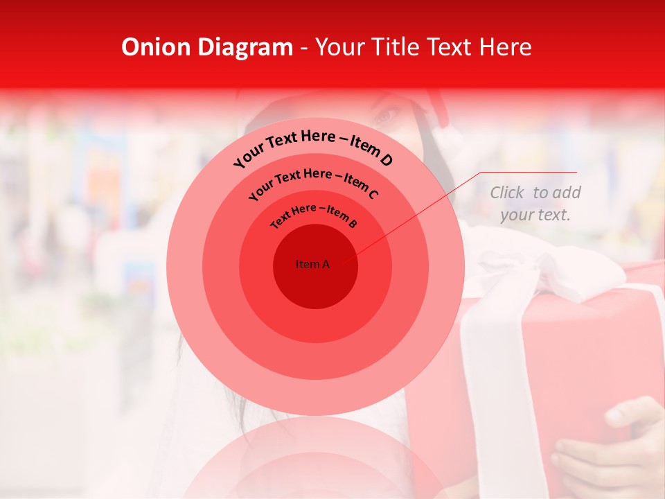 Xmas Enjoying Shopping PowerPoint Template