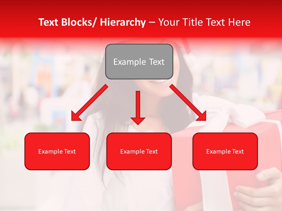 Xmas Enjoying Shopping PowerPoint Template