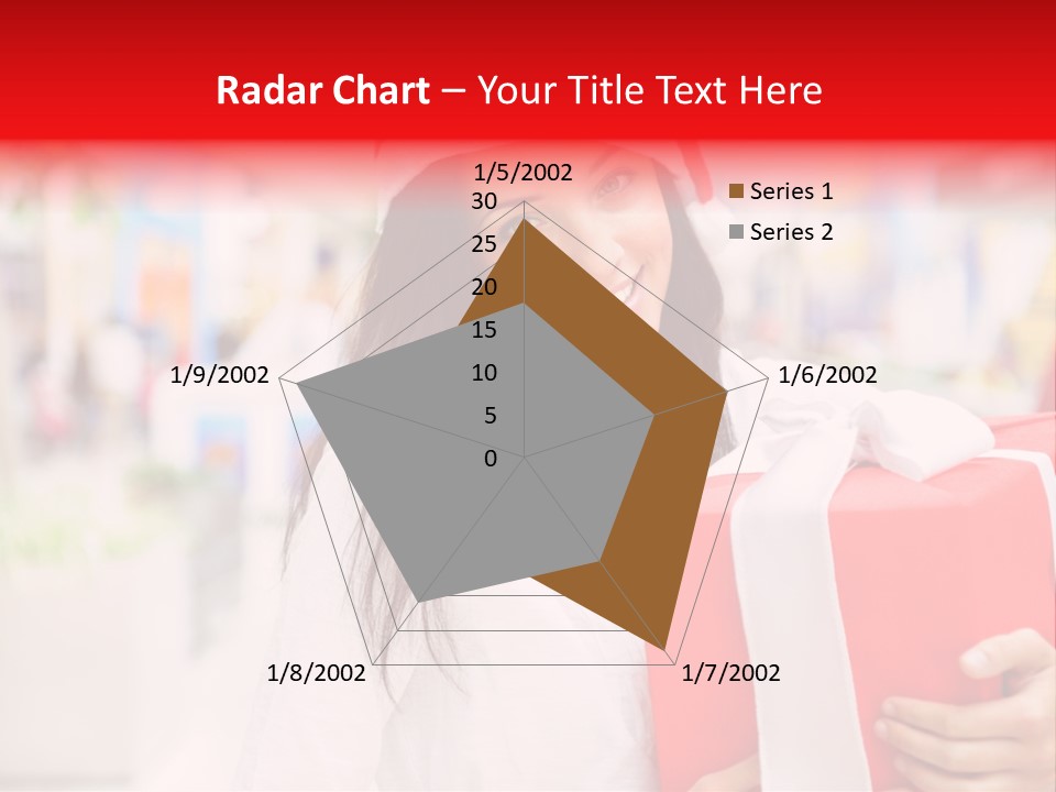 Xmas Enjoying Shopping PowerPoint Template