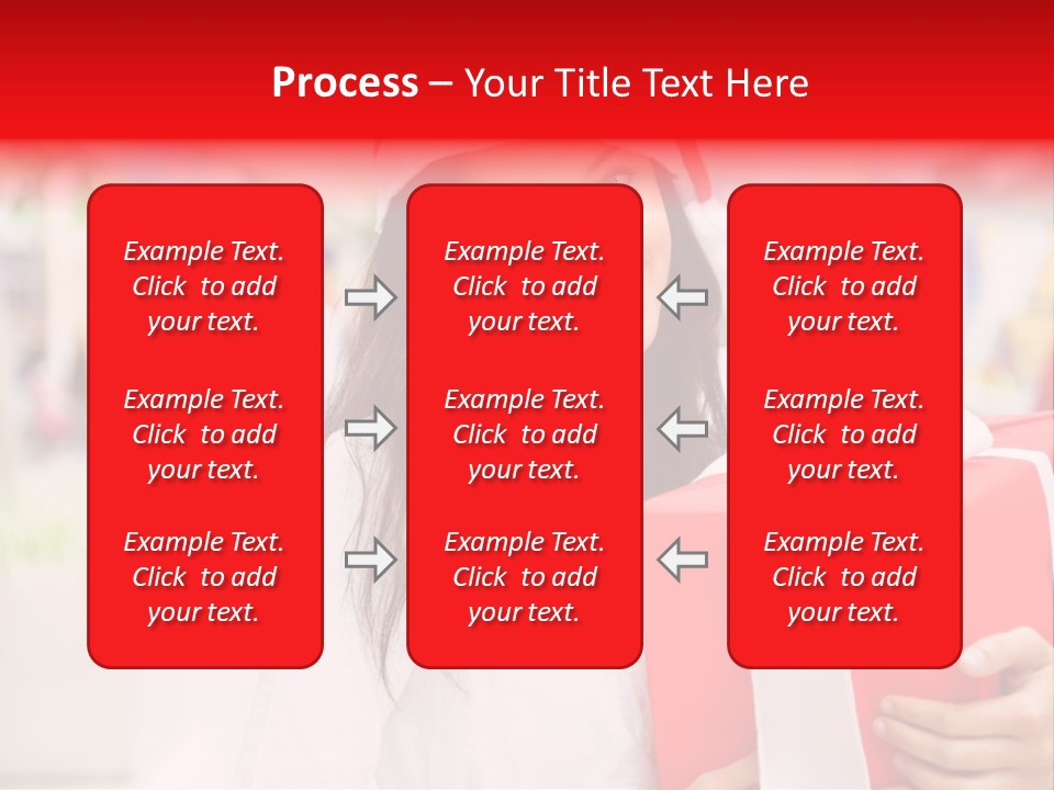Xmas Enjoying Shopping PowerPoint Template