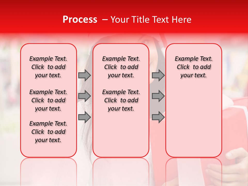 Xmas Enjoying Shopping PowerPoint Template