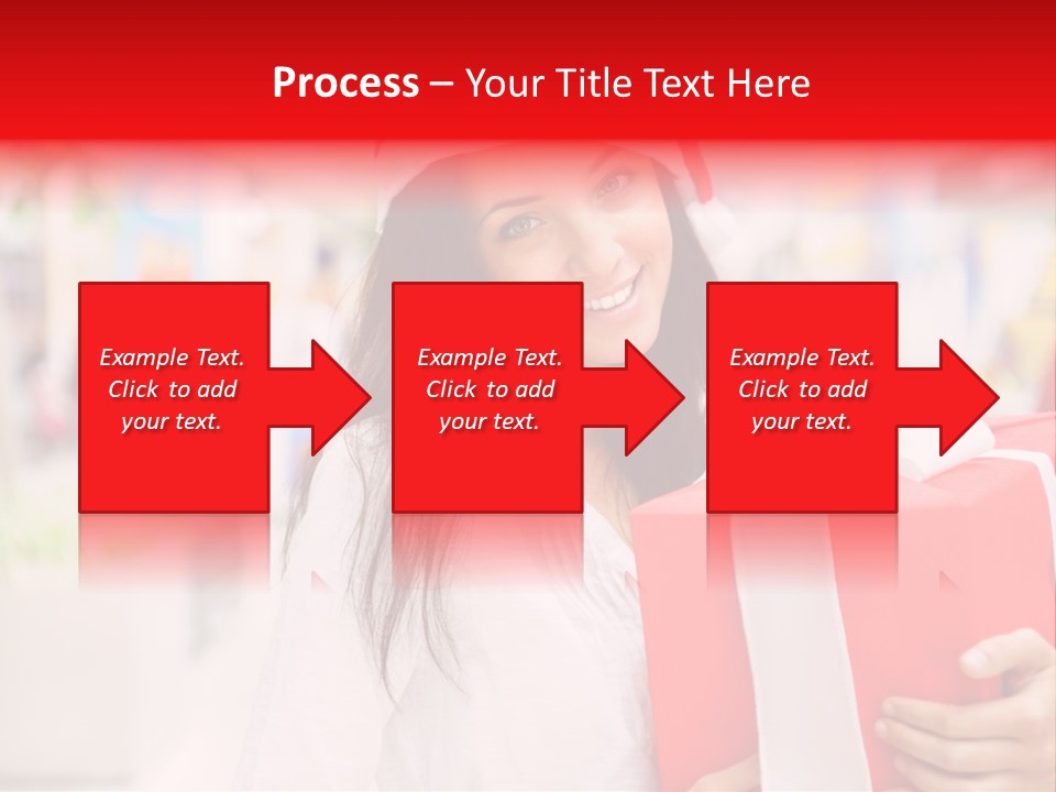 Xmas Enjoying Shopping PowerPoint Template