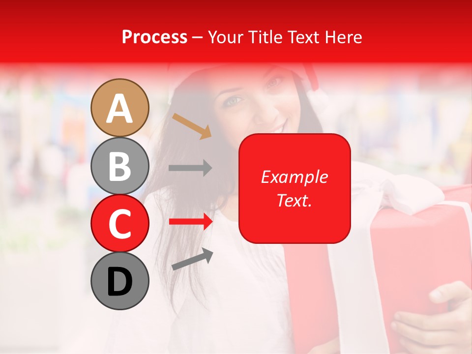 Xmas Enjoying Shopping PowerPoint Template