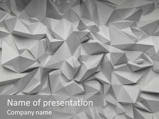 Construction Polygon Plastic PowerPoint Template