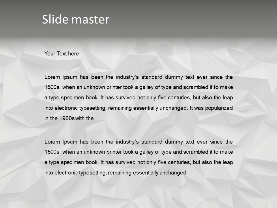 Construction Polygon Plastic PowerPoint Template