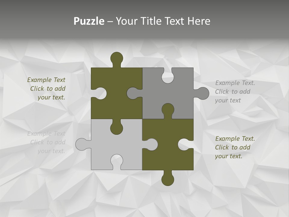 Construction Polygon Plastic PowerPoint Template