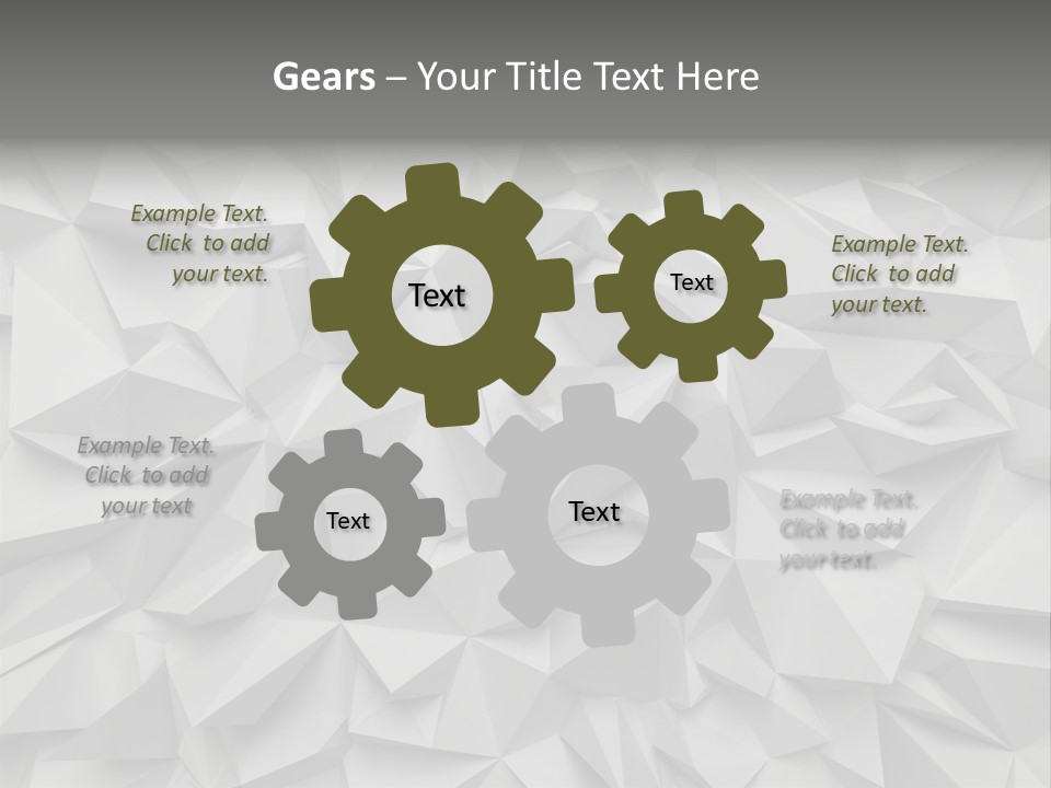 Construction Polygon Plastic PowerPoint Template