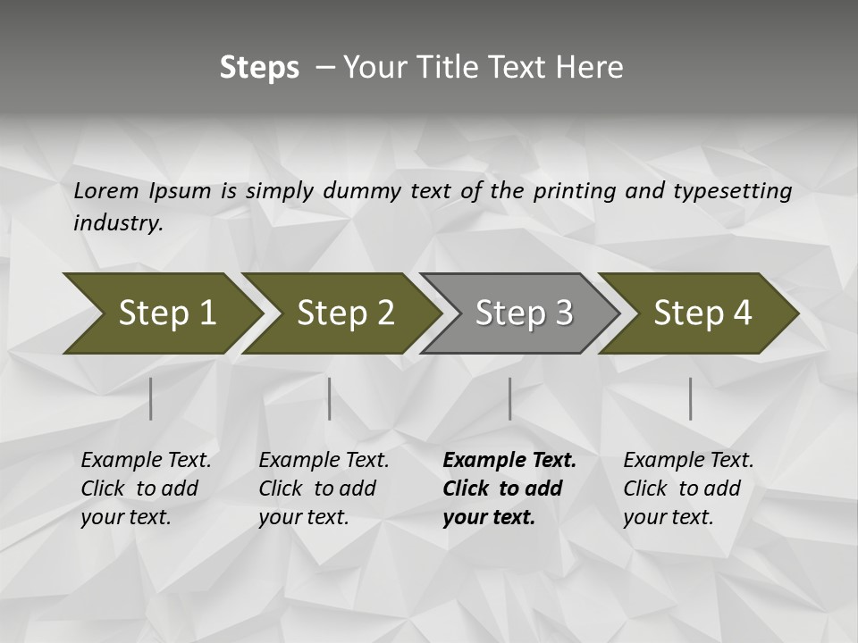 Construction Polygon Plastic PowerPoint Template