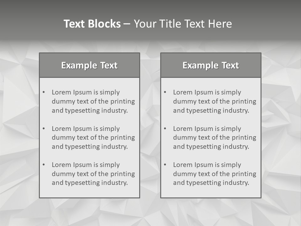 Construction Polygon Plastic PowerPoint Template