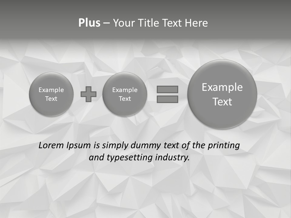 Construction Polygon Plastic PowerPoint Template