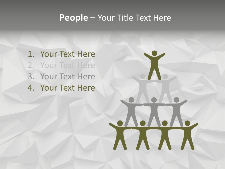 Construction Polygon Plastic PowerPoint Template