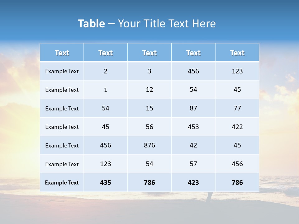 A Woman Doing Yoga On The Beach At Sunset PowerPoint Template