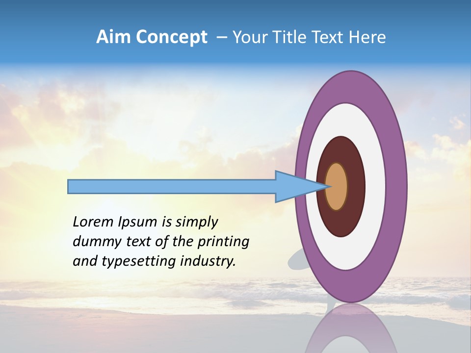 A Woman Doing Yoga On The Beach At Sunset PowerPoint Template