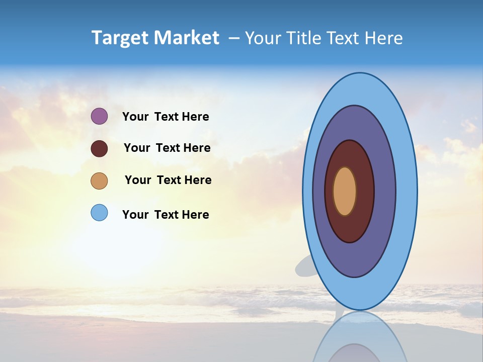 A Woman Doing Yoga On The Beach At Sunset PowerPoint Template