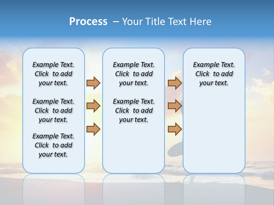 A Woman Doing Yoga On The Beach At Sunset PowerPoint Template