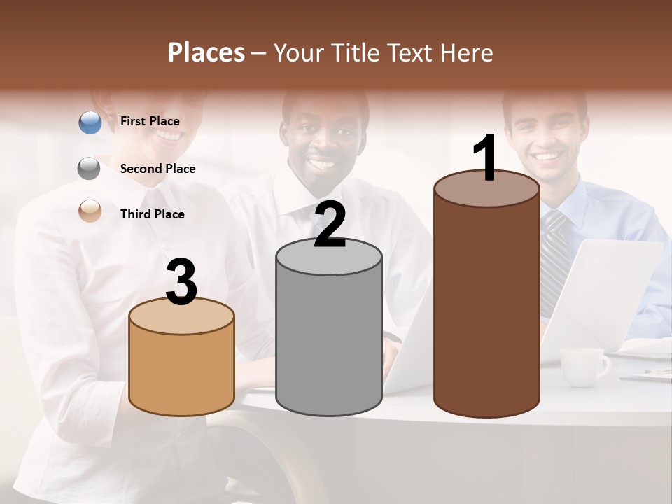 Person Mood Desk PowerPoint Template