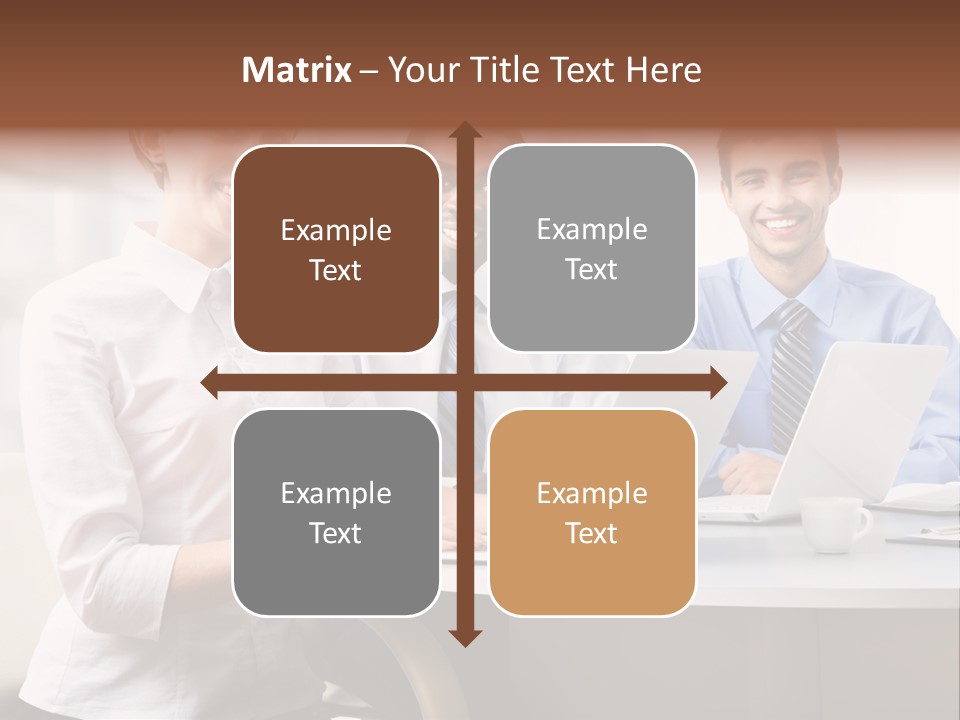 Person Mood Desk PowerPoint Template