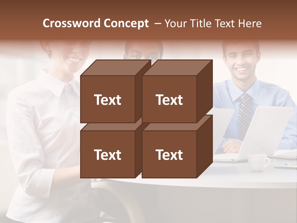 Person Mood Desk PowerPoint Template