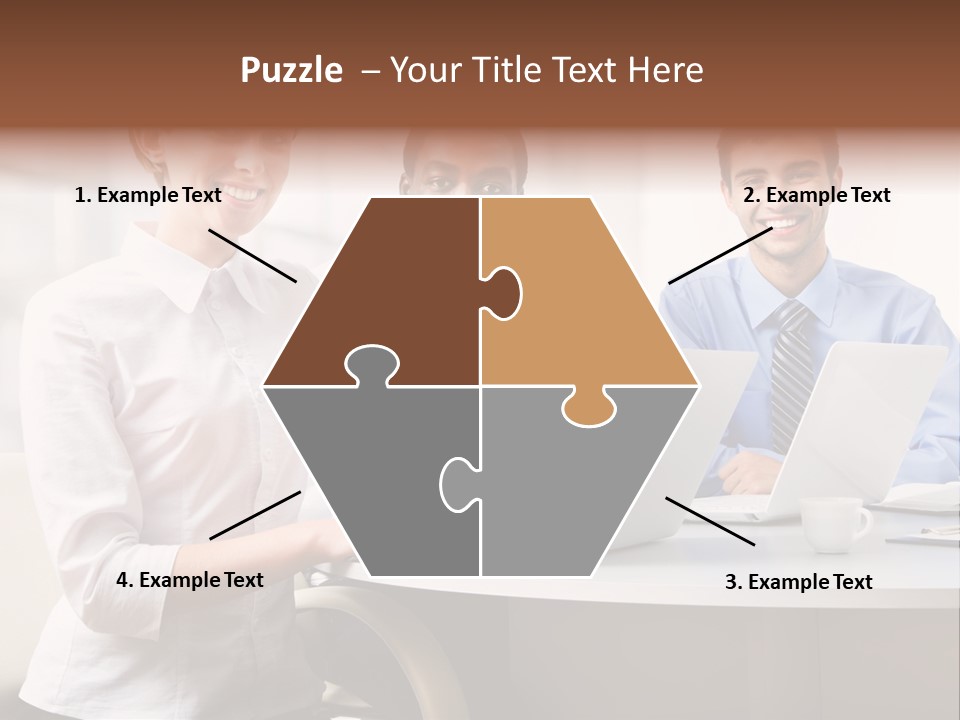 Person Mood Desk PowerPoint Template