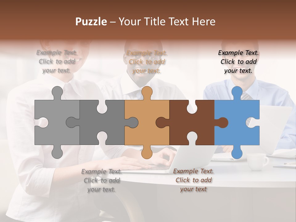 Person Mood Desk PowerPoint Template