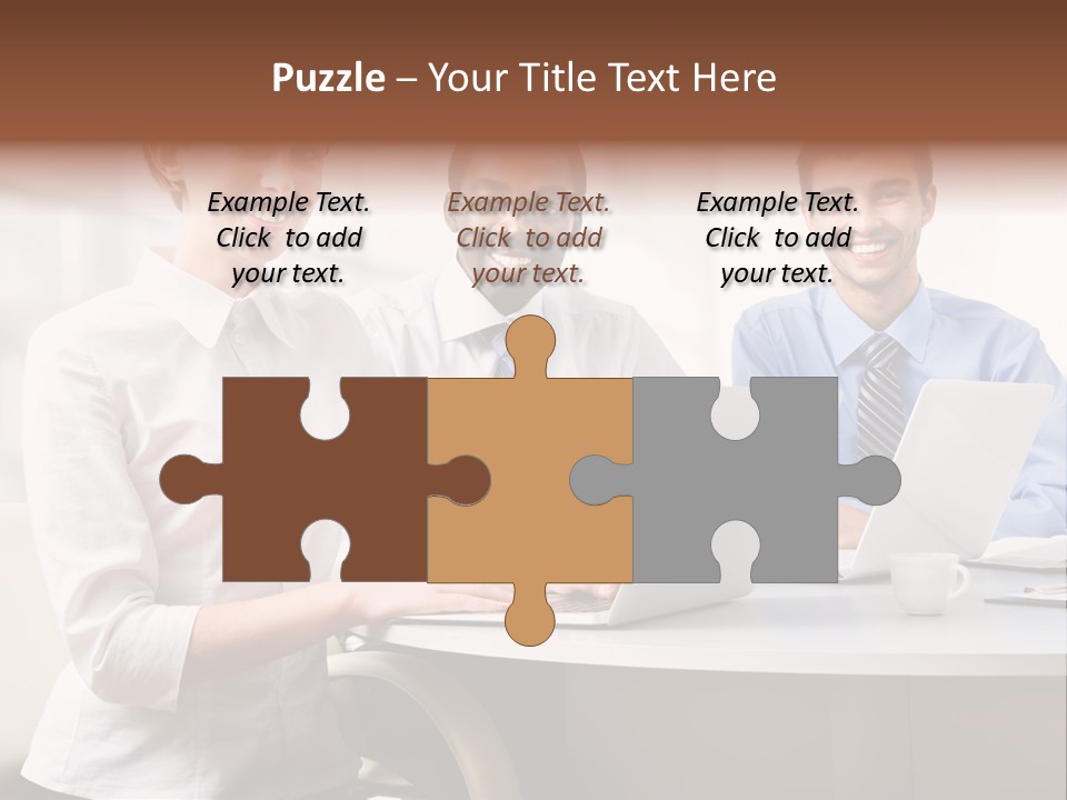 Person Mood Desk PowerPoint Template