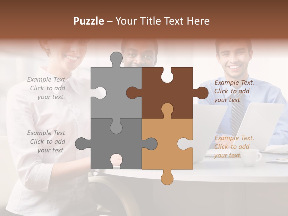 Person Mood Desk PowerPoint Template