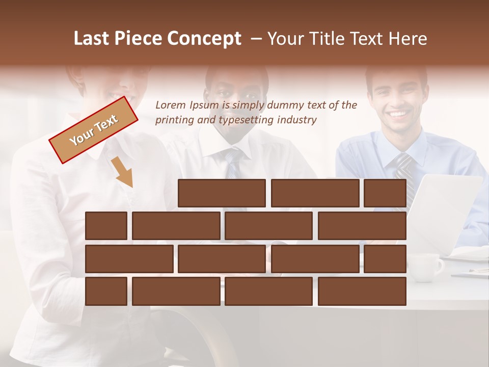 Person Mood Desk PowerPoint Template