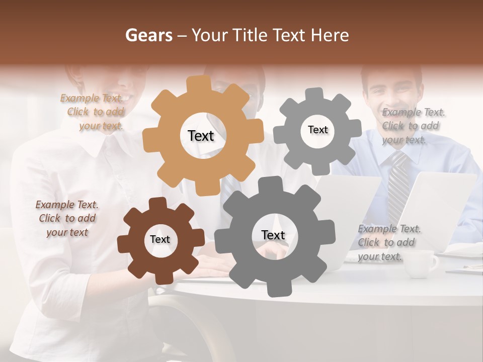 Person Mood Desk PowerPoint Template