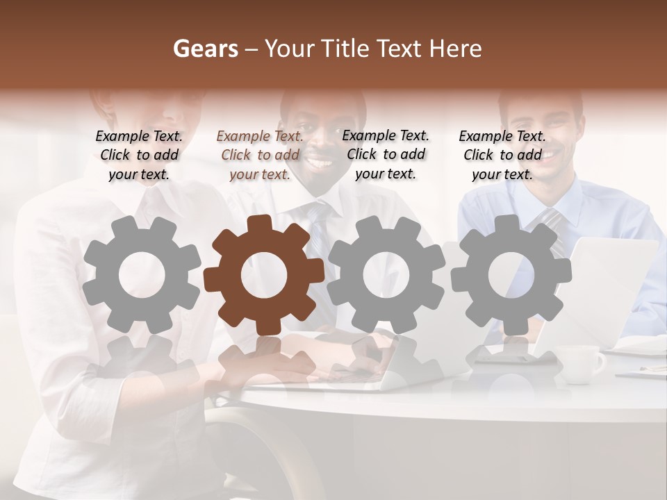 Person Mood Desk PowerPoint Template