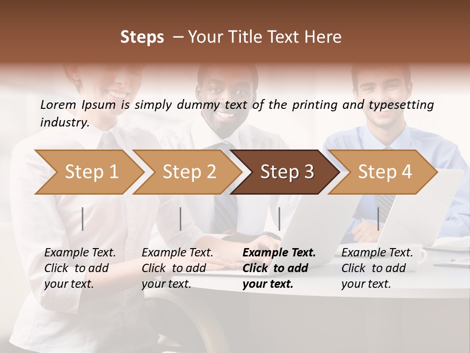 Person Mood Desk PowerPoint Template