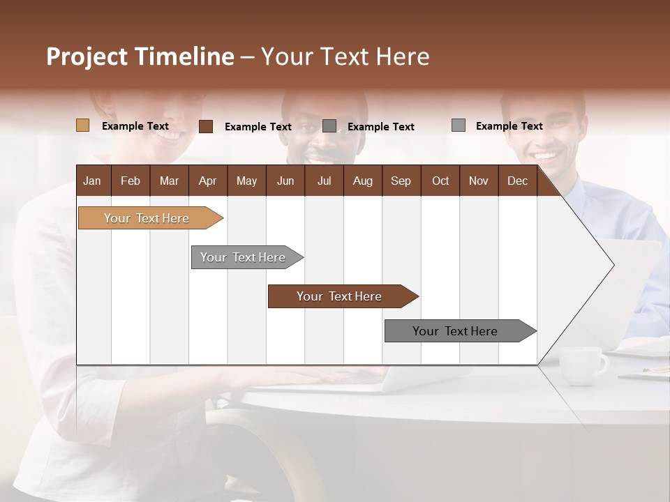 Person Mood Desk PowerPoint Template