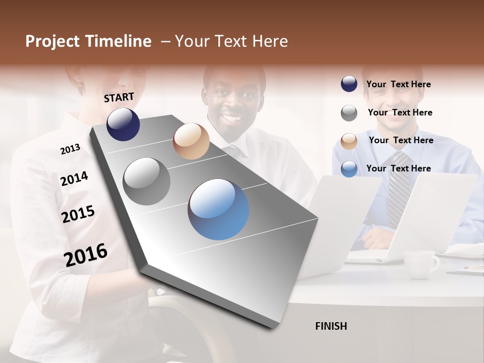Person Mood Desk PowerPoint Template