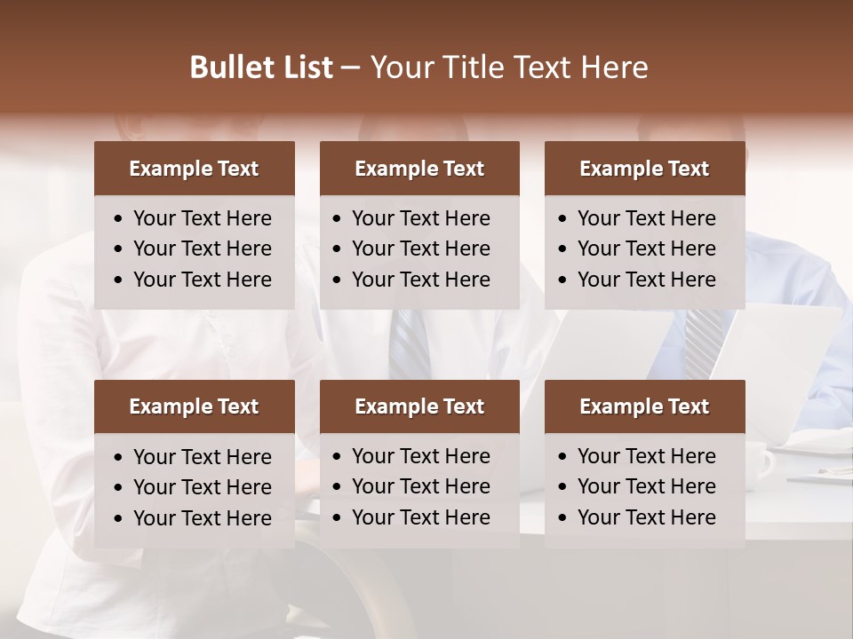 Person Mood Desk PowerPoint Template