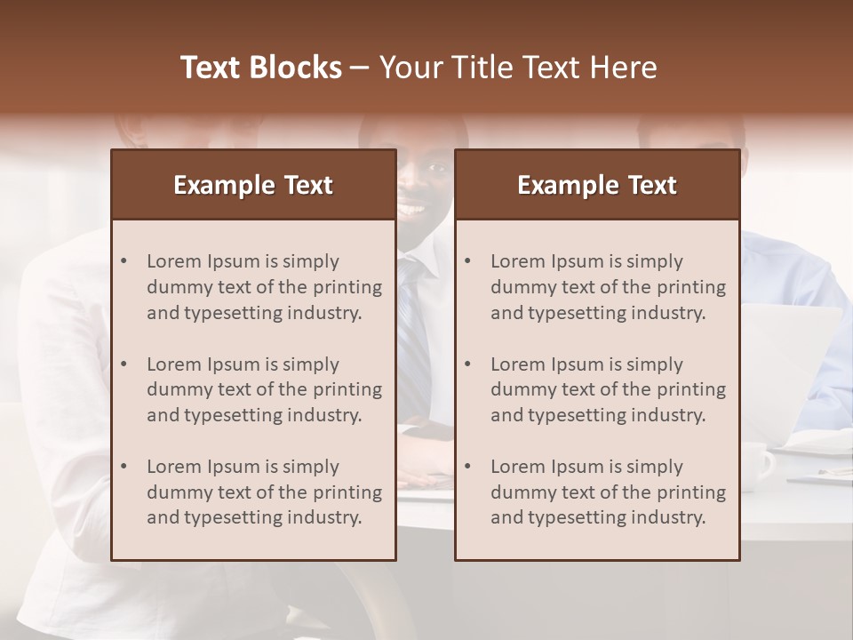 Person Mood Desk PowerPoint Template