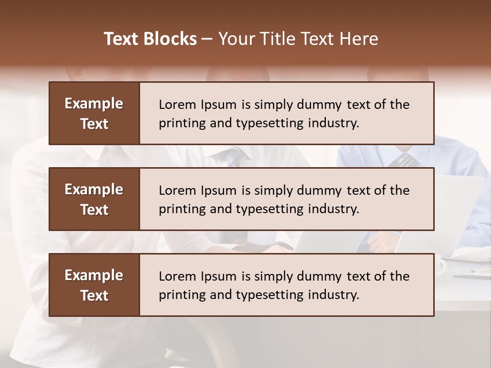 Person Mood Desk PowerPoint Template