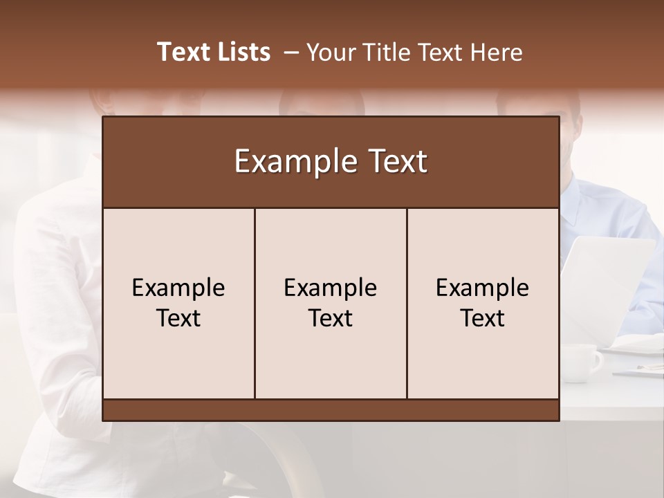 Person Mood Desk PowerPoint Template