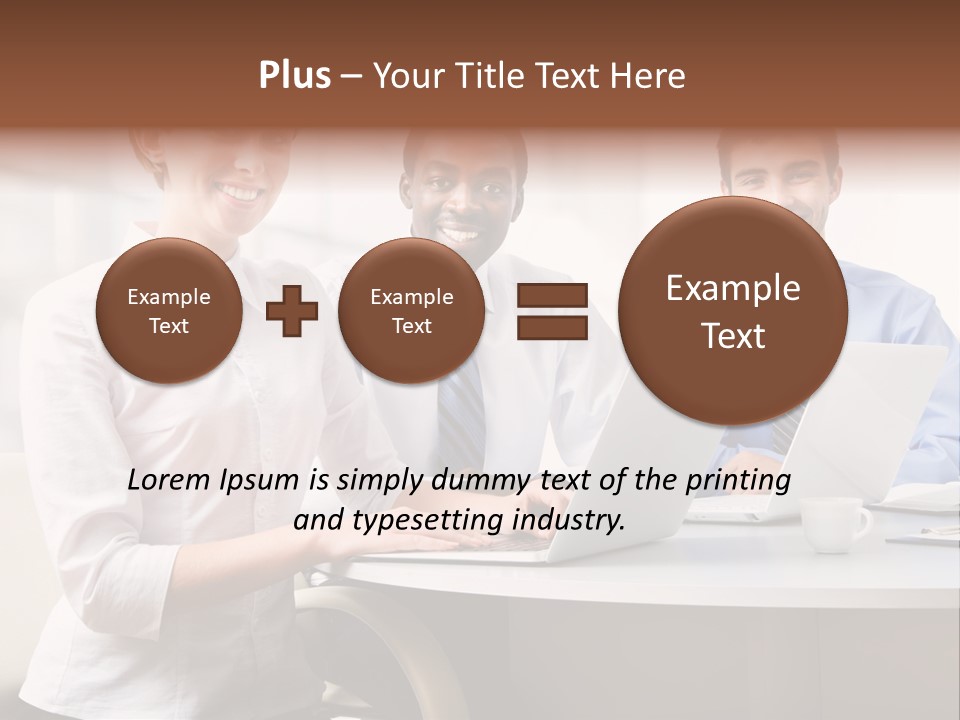 Person Mood Desk PowerPoint Template