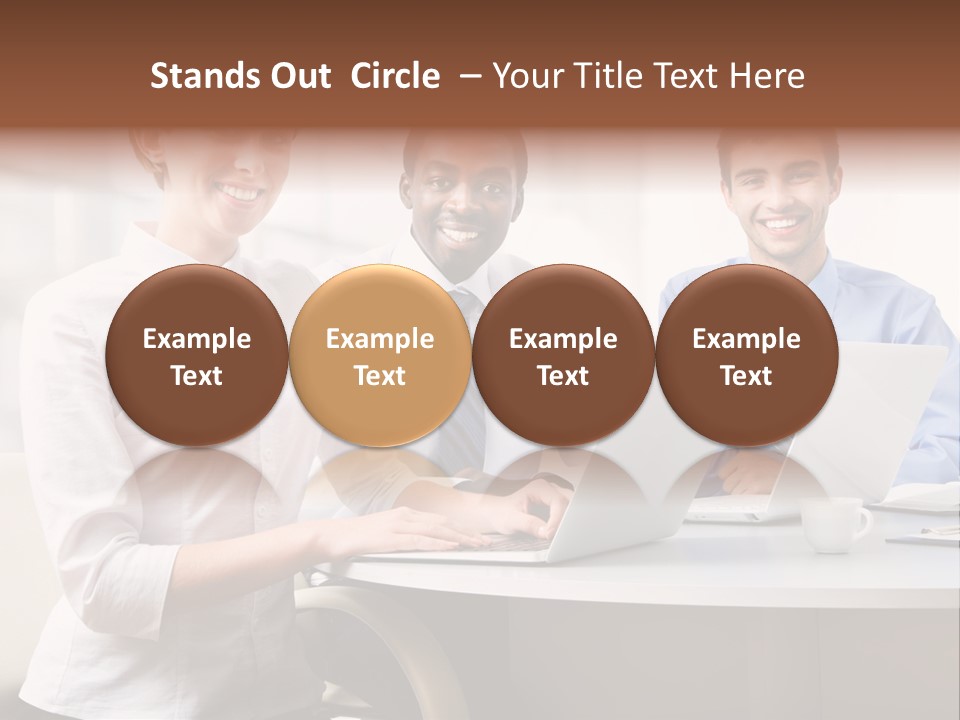 Person Mood Desk PowerPoint Template