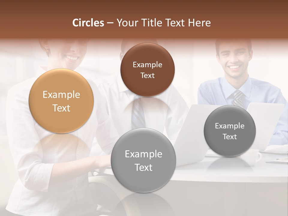 Person Mood Desk PowerPoint Template