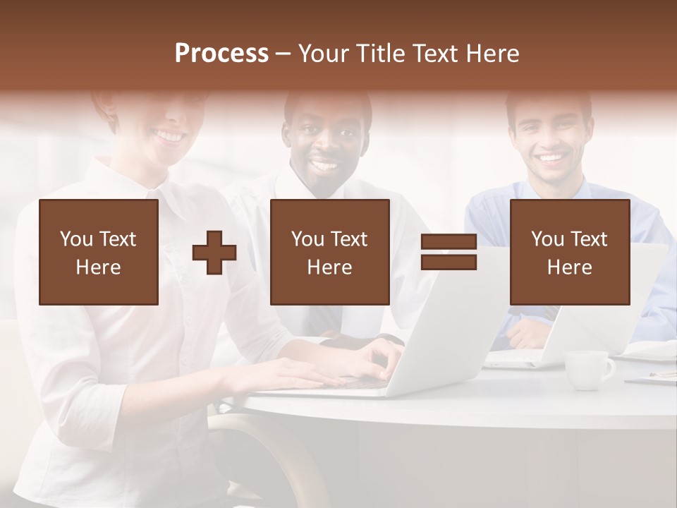 Person Mood Desk PowerPoint Template
