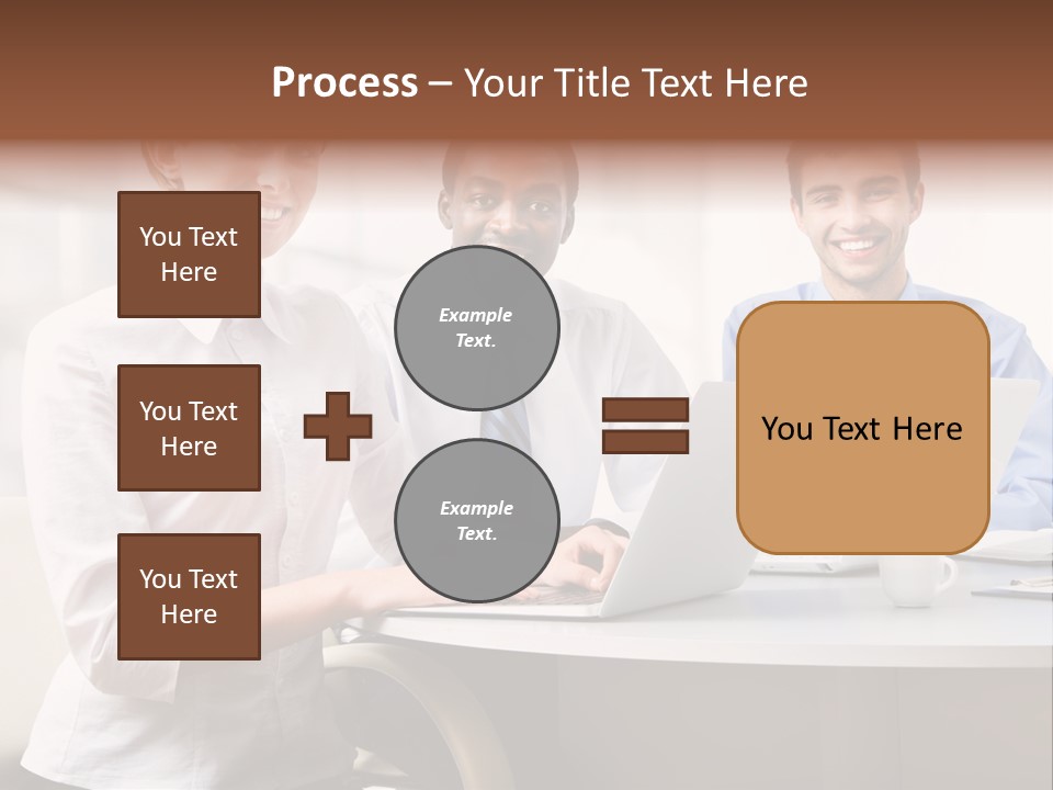 Person Mood Desk PowerPoint Template