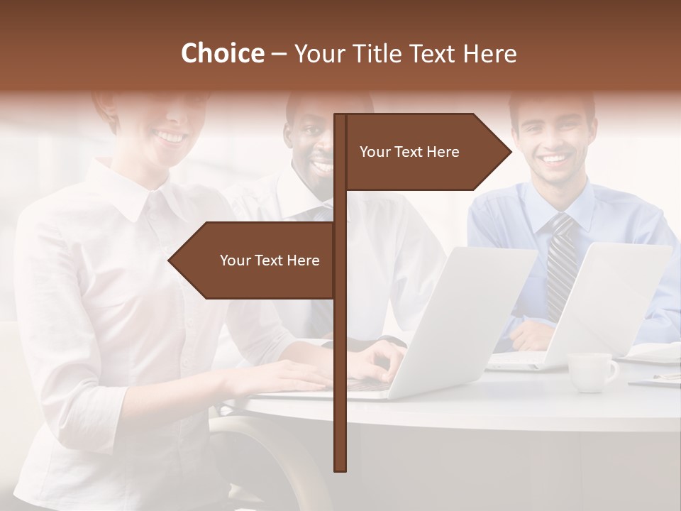 Person Mood Desk PowerPoint Template