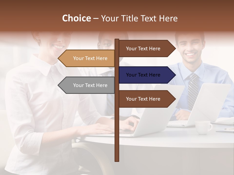 Person Mood Desk PowerPoint Template