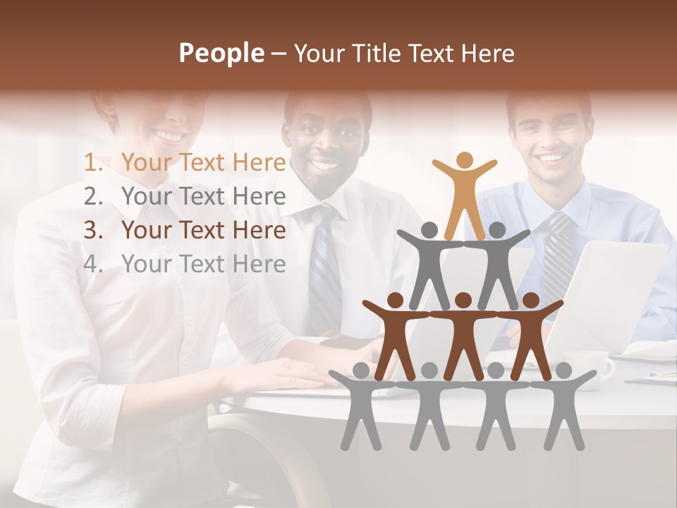 Person Mood Desk PowerPoint Template
