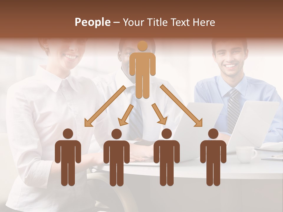 Person Mood Desk PowerPoint Template