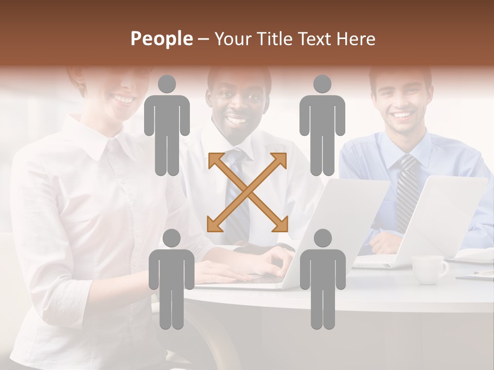 Person Mood Desk PowerPoint Template