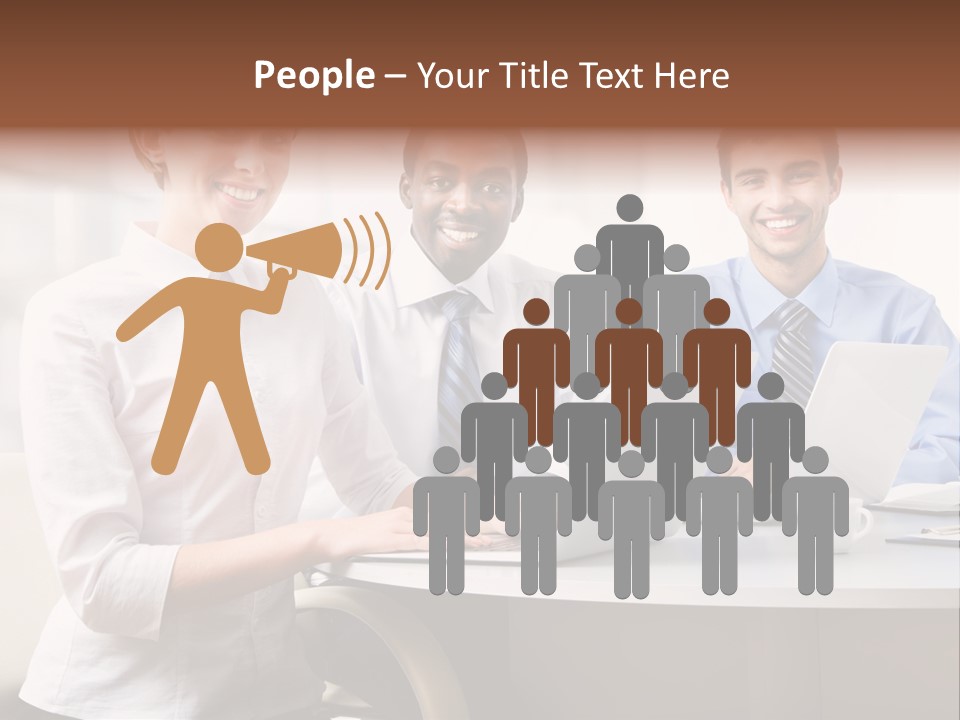 Person Mood Desk PowerPoint Template