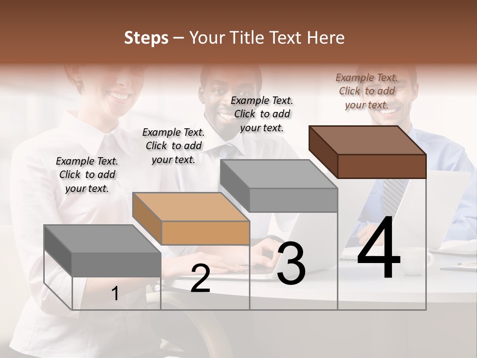 Person Mood Desk PowerPoint Template